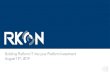 RKON Building Platform IT into your Platform Investment V3 ... Building Platform IT into your... · For example, implementing a new system that can take the disparate financial systems