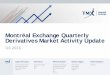 Montréal Exchange Quarterly Derivatives Market Activity ... · Derivatives Market Activity Update Q4 2016. 2 ... Note: Average daily volume for 2016 is representative of Q1, Q2,