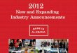 New and Expanding Industry - almedia.al.com/business_impact/other/New and Expanding Industry Re… · NEW COMPANIES Ashley Furniture HomeStores Loxley 423210 Regional Furniture Distribution