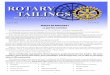 WHAT IS ROTARY? · Eric Johnson found this Rotary Plaque while ... Lesson 1 The history of Rotary Interna tional; Lesson 2 The organization and structure of ... Tuesday April 18th