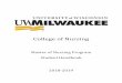 College of Nursing - University of Wisconsin–Milwaukee · The University of Wisconsin-Milwaukee College of Nursing is a premier, urban, academic, collegial, nursing community that