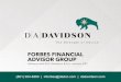 (801) 304-8260 | mforbes@dadco.com | dadavidson · education planning, business succession planning and more. Investment Plan. We work closely with you to construct a customized investment