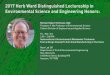 2017 Herb Ward Distinguished Lectureship in Environmental ...€¦ · Ryon Lab 201 Department of Civil & Environmental Engineering Rice University 6100 Main Street, Building #70 Houston,