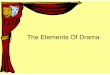 Elements Of Drama - Ms. Kadri's Classroom Pensieve€¦ · Literary Elements ion: The ere at the ay on: e, end ict: The g se: A to the nce. Language In r er , the n or the ch gests