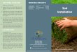 All Seasons Sod Installation Tips Trifold Brochure · V i si t ht t p: / / bi t . l y/ Cl emsonS oi l T est t o order a soi l sampl er mai l er. Rol l t he area wi t h a l awn rol