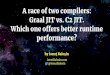 A race of two compilers: Graal JIT vs. C2 JIT. Which one ... · Java, Scala, Kotlin), dynamic languages (e.g. JavaScript, Ruby, R), native languages (e.g. C/C++, Rust) modular design