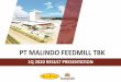 PT MALINDO FEEDMILL TBK · 4 Chicken consumption in Indonesia keeps growing and forecasted to be even stronger in 2023 Indonesia’s middle class is growing, adding 80million people