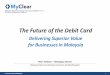 The Future of the Debit Card - Bank Negara Malaysia · The Future – BNM’s Payment Card Reforms Unbundling of MDR Equal Prominence of Logos on Card Merchants have Priority for