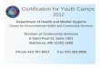 Certification for Youth Camps - Maryland · Certification for Youth Camps 2012 Department of Health and Mental Hygiene Center for Environmental Health and Community Services Division