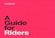 A Guide Riders â€” Things to check before every ride. Charge your battery fully before your first ride