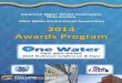 American Water Works Association Ohio Section Ohio Water ... · 2014 2014 One Water | Ohio WEA-AWWA 2014 Technical Conference & Expo AwArds ProgrAm scienceThursd dAyA & y AWAsJwP
