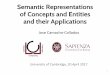 Semantic Representations University of Cambridge, 20 April ...€¦ · José Camacho Collados, Mohammad Taher Pilehvar and Roberto Navigli. A Unified Multilingual Semantic Representation