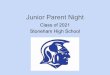 Junior Parent Night€¦ · University of Massachusetts Amherst • Average accepted GPA 3.9 • Average 1300 SAT (superscore), 28 ACT • Commonwealth Honors College- by invitation