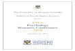 UWA Psychology Honours Conference 2018€¦ · The University of Western Australia. School of Psychological Science. presents . UWA. Psychology . Honours Conference. 2018. September