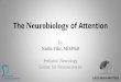 The Neurobiology of Attention - Center for Neurosciences · The Neurobiology of Attention by Nadia Fike, MD/PhD Pediatric Neurology Center for Neurosciences . Disclosures Nadia Fike,