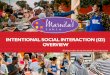 INTENTIONAL SOCIAL INTERACTION (IZI) OVERVIEW€¦ · Identify community based leaders with whom to share power and execute solutions Problem solving through collaborative, trust