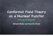 Conformal Field Theory as a Nuclear Functorprakash/Talks/mfps07.pdf · Conformal Field Theory as a Nuclear Functor Prakash Panangaden with Richard Blute and Dorette Pronk 1. Overview