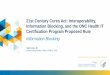 21st Century Cures Act: Interoperability, Information ... · 7 21st Century Cures Act: Interoperability, Information Blocking, and the ONC Health IT Certification Program Proposed