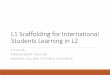 L1 Scaffolding for International Students Learning ... - ISANAisana.proceedings.com.au/wp-content/uploads/2017/... · Plagiarism Outsourcing (Assignment writing services) Tutoring