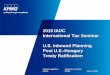 2015 IADC International Tax Seminar U.S. Inbound Planning ... · International Tax Seminar . U.S. Inbound Planning . Post U.S.-Hungary . Treaty Ratification . Chetan Vagholkar Alexander