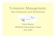 1.2.3.a Volunteer Management CWT 2005 · practices experience better success in using volunteers. Vision Volunteers are learning, sharing and making a commitment to your ... Do you