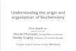 Understanding the origin and organization of biochemistrytuvalu.santafe.edu/~desmith/PDF_talks/CSSS_08_Beijing_1.pdf · 2008-07-16 · Understanding the origin and organization of