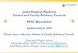 Johns Hopkins Medicine Patient and Family Advisory ... · 7/8/2020  · Enhance Depression Care for Older Adults About the Group: More than 50% of older adults with depression do
