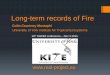 Long-term records of Fire TAWIRI... · Charcoal records Qualitative indicator of fire/biomass burning Quantitative: Decompose charcoal time series into peaks and background, relation