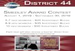 TOASTMASTERS INTERNATIONAL DISTRICT 44 SMEDLEY … · TOASTMASTERS INTERNATIONAL DISTRICT 44 SMEDLEY AWARD CONTEST AUGUST 1, 2019 - 5-7 NEW MEMBERS - 8-9 NEW MEMBERS - 10 NEW MEMBERS