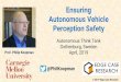 Ensuring Autonomous Vehicle Perception Safetykoopman/talks/1904_PerceptionSafety.pdf · 2 Perception safety approaches Capturing Edge Cases as the limiting factor Heavy Tail Distribution