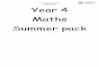 Year 4 Summer Learning Maths Booklet Year 4 Maths Summer pack 4 Maths Booklet.pdf · picture: for example, 10 Sapphires, 40 Rubies and 100 Emeralds. 7. 510 –70 = 440 chairs can