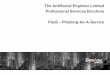 The AntiSocial Engineer Limited Professional Services Brochure PaaS … · 2017-11-01 · Professional Services Brochure PaaS – Phishing-As-A-Service. Overview of Phishing-As-A-Service