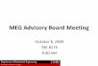 MEG Advisory Board Executive Committee Meeting Advisory Board... · – Fundamental knowledge of state -of-the-art and evolving areas associated with the mechanical engineering field