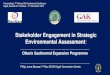 Stakeholder Engagement in Strategic Environmental Assessmenttheargeo.org/presentations/environment/ARGeo... · Stakeholder Engagement in Strategic Environmental Assessment: Olkaria