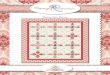 Beaujolais Roses - Riley Blake Designs · 1–gray floral, 1–pink floral, 2–red clover 2–red chandelier, 1–pink chain stitch 2–red chain stitch, 1–pink fleur shirting