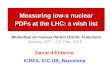 Measuring low-x nuclear PDFs at the LHC: a wish list · J. Rojo et al. NPB 809, 1 (2009) nPDFs Workshop, Annecy, Feb.'10 4/22 David d'Enterria (ICREA-UB) Motivation (II): low-x QCD