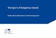 Transport of Dangerous Goods - European Union Agency for ... · Transport of Dangerous Goods Multimodal Collaboration on Risk Management. A level playing field for Inland TDG risk
