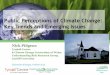 Public Perceptions of Climate Change: Key Trends and ... · Climate Change Risk Perceptions •People are concerned about cc (until very recently increasing), believe it is happening,