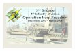 4 Infantry Division Operation Iraqi Freedom · BrigadeBrigades’s Background Background •Third deppy qloyment to Iraq • Stabilized unit • Deployed in Dec 07. Redeployed in