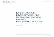MSCI Japan Empowering Women Index (WIN) Methodology · 12/1/2016  · MSCI JAPAN EMPOWERING WOMEN INDEX (WIN) METHODOLOGY | OCTOBER 2017 2 MSCI ESG RESEARCH MSCI ESG Research provides
