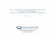 Pennsylvania 21st CCLC State Evaluation Report 2017-18 Century Commu… · contracts began October 1, 2017 and some grantees did not begin their program until some weeks or months