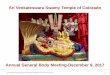 Sri Venkateswara Swamy Temple of Colorado · Finance Committee & Treasurer’s Report Committee Members for 2017 • Baburao Karamsetty (Chair) ... 2017 Financials at a Glance Sri