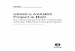 USAID’s AVANSE Project in Haiti - Oxfam … · 9 USAID’s AVANSE project in Haiti This paper is organized as follows: the next section provides additional background on AVANSE