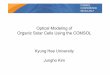 Optical Modeling ofOptical Modeling of Organic Solar Cells ... · Finite element method (FEM) directly solves the Maxwell’s equations. ... PSS (30nm)/ P3HT:PCBM (80nm)/spacer (x