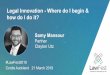 Legal Innovation - Where do I begin & how do I do it? · Samy Mansour. Partner. Clayton Utz. #LawFest2019. Cordis Auckland 21 March 2019 . Legal Innovation - Where do I begin & how