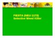 FIESTA (NEU 1173) Selective Weed Killer Study Results LR.pdf(5.75 fl oz/yd2) NEU 1173H (11.5 fl oz/yd2) WEED-B-GONE Untreated Control Treatment Mean Mortality (%) California Data