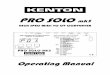 PRO SOLO mk3 - Kenton Electronics · modulate the CV and/or Aux 1 outputs. The amount of LFO that is sent to each of these destinations can be controlled independently, and is assignable