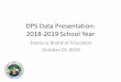 DPS Data Presentation: 2017-2018 School Year · Response to 2017-18 School Year Data 2018-2019 K-5 Literacy • Foundational Literacy Skills Focus • Intervention & Support ESL/ELD