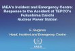 Strengthening Emergency Preparedness and Response thu clyde Buglova TS12b.7.pdf · Incident and Emergency Centre (IEC) Global focal point for international preparedness and response