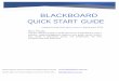 Blackboard Quick Start Guide...9 The Blackboard Four Fundamentals Four Basic Fundamentals that you can apply throughout Blackboard. 1. Edit Mode: To do ANY editing in your course be